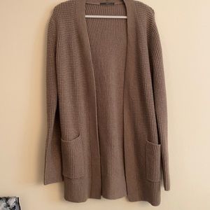 Brown knit cardigan